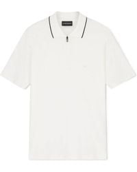 Emporio Armani - Short-Sleeved Collared Polo Shirt - Lyst