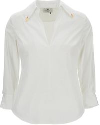 Elisabetta Franchi - Stretch Shirt - Lyst