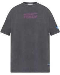 Iceberg - Round-Neck Printed T-Shirt - Lyst