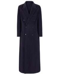Fendi - Double Breasted Long Sleeved Coat - Lyst