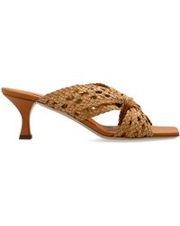 Casadei - Square-Toe Interwoven Sandals - Lyst
