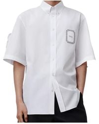 Dior - Short-Sleeved Shirt With Médaillon Patch - Lyst