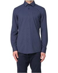 BOSS - Boss Geometric-Print Performance-Stretch Slim Fit Shirt - Lyst