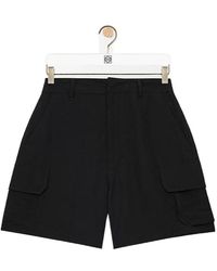 Loewe - Logo Patch Cargo Shorts - Lyst