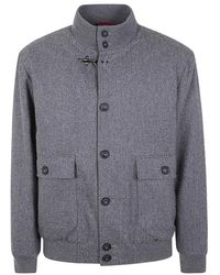 Fay - Single-Breasted Casual Jacket - Lyst
