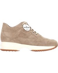 Hogan - Round-Toe Lace-Up Sneakers - Lyst