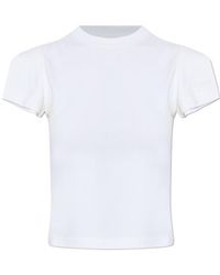 Vetements - Logo Detailed Cut-Sleeve T-Shirt - Lyst