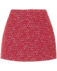 Valentino - Tweed A-Line Mini Skirt - Lyst