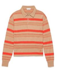JW Anderson - Jw Anderson Striped Logo Knitted Top - Lyst