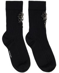 Simone Rocha - Crystal-Embellished Poppy Socks - Lyst