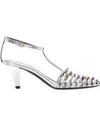 Celine - Cage Heeled Sandal - Lyst