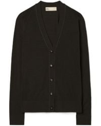 Tory Burch - Button-Up V-Neck Cardigan - Lyst