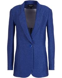 Giorgio Armani - Patterned-Jacquard Blazer - Lyst