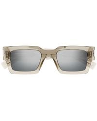 Saint Laurent - Eyewear Sl 572 Rectangular Sunglasses - Lyst