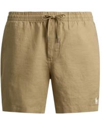 Ralph Lauren - Polo Logo Embroidered Drawstring Shorts - Lyst