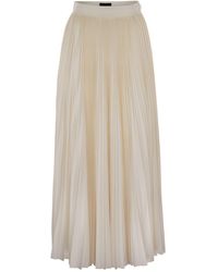 Fabiana Filippi - Zip Fastened Pleated Jersey Skirt - Lyst