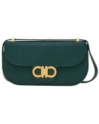 Ferragamo - Ferragamo Double Gancini Mini Crossbody Bag - Lyst