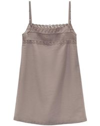 Low Classic - See-Through Lace Mini Dress - Lyst