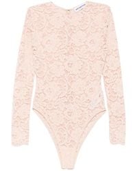 Self-Portrait - Floral Lace Bodysuit - Lyst