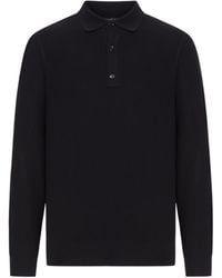 Tom Ford - Long-Sleeved Knitted Polo Shirt - Lyst