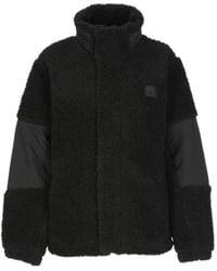 Rains - Logo Detailed High Neck Jacket - Lyst