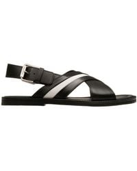 Bally - Jamilo Crossover-Straps Leather Sandals - Lyst