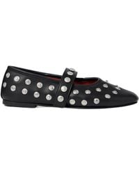 Stella McCartney - Embellished Round Toe Ballerinas - Lyst