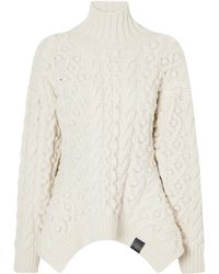 Stella McCartney - Bobble Cable-Knit Wool Turtleneck Sweater - Lyst