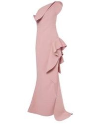 Maticevski - Pleated One-Shoulder Crepe Dress - Lyst