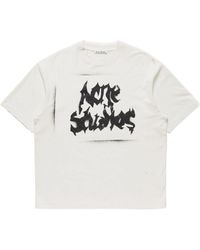 Acne Studios - Logo Printed Crewneck T-Shirt - Lyst