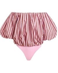 Essentiel Antwerp - Striped Embellished Blouse - Lyst