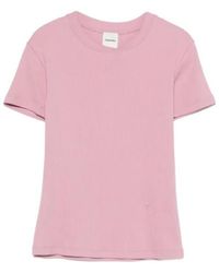 Nanushka - Slim Fit Cropped T-Shirt - Lyst