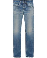 Saint Laurent - Low-Rise Slim-Fit Jeans - Lyst