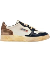 Autry - Medalist Super Vintage Lace-Up Sneakers - Lyst