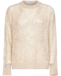 Brunello Cucinelli - Long-Sleeved Crewneck Jumper - Lyst