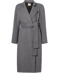 KHAITE - Deena Wool Wrap Coat - Lyst