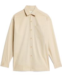 Ami Paris - Logo-Printed Long-Sleeved Buttoned Shirt - Lyst