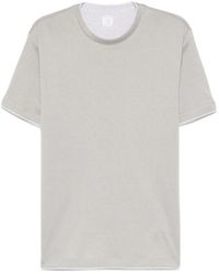 Eleventy - Double-Layered Cotton T-Shirt - Lyst