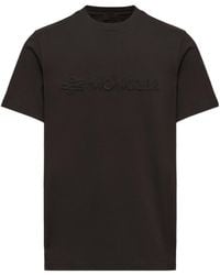 Moncler - Logo Patch Crewneck T-Shirt - Lyst