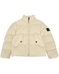 Stone Island - Junior Logo Patch Zip-Up Jacket - Lyst