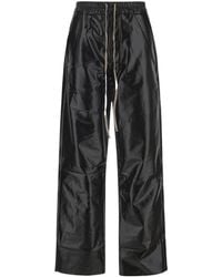 Rick Owens - Wide-Leg Faux-Leather Trousers - Lyst