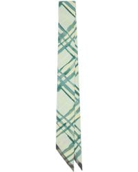 Burberry - Checked Pointed-Tip Scarf - Lyst