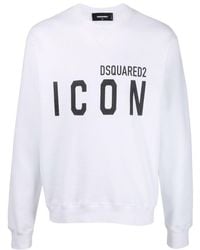 DSquared² - Logo Printed Crewneck Sweatshirt - Lyst