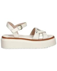 Liu Jo - Leather Platform Sandals - Lyst