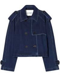 Closed - Denim Cropped Jacket - Lyst