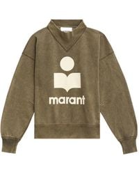 Isabel Marant - Étoile Long-Sleeved Logo Printed Sweatshirt - Lyst