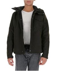 Barbour - Button-Up Hooded Winter Jacket - Lyst