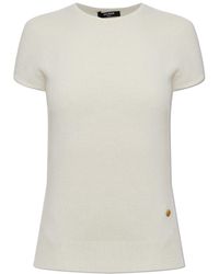 Balmain - Button-Detail Knitted Top - Lyst