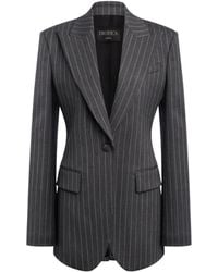 Dondup - Pinstripe-Pattern Single-Breasted Blazer - Lyst