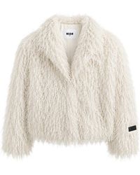 MSGM - Faux Fur Coat - Lyst